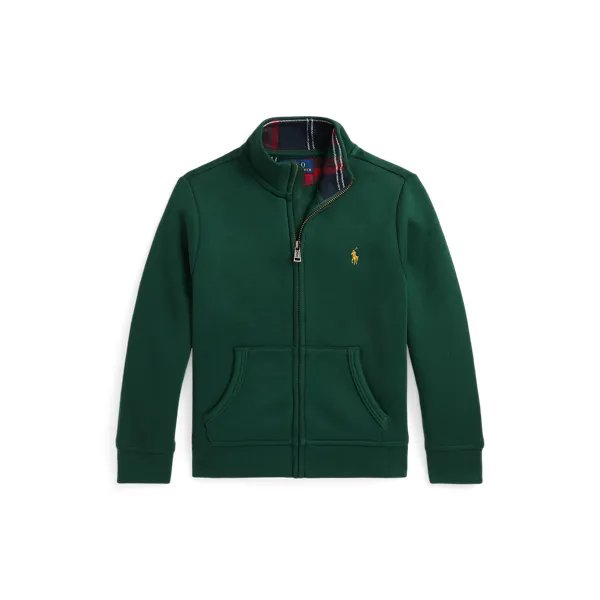 LS FZ MOCK-KNIT SHIRTS-SWEATSHIRT, GREEN, 3