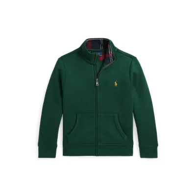 LS FZ MOCK-KNIT SHIRTS-SWEATSHIRT, GREEN, 3