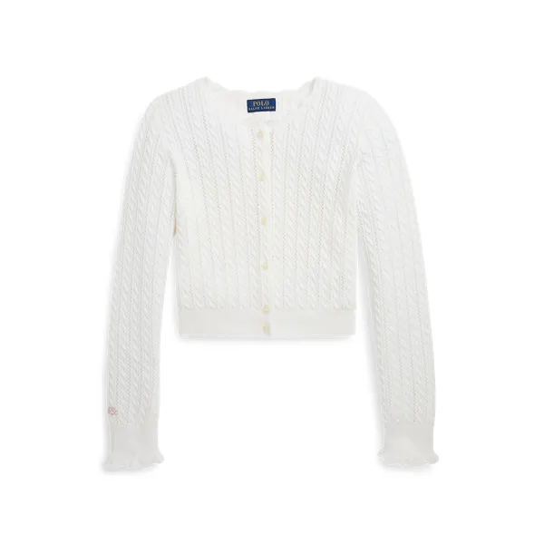 POINTELLMNCB-SWEATER-CARDIGAN, WHITE, XL