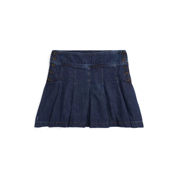 PLTED SKRT-SKIRT-A LINE, BLUE, 16
