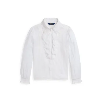 RFFLPRTTYTOP-SHIRTS-BUTTON FRONT SHIRT, WHITE, 10