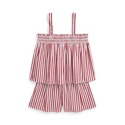 STRPSHORTSET-SETS-SHORT SET, RED, 16