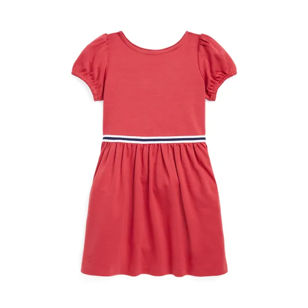 POLY VISC ELASTANE-SS PONTE DRE-DRESSES-DAY DRESS, RED, 2/2T