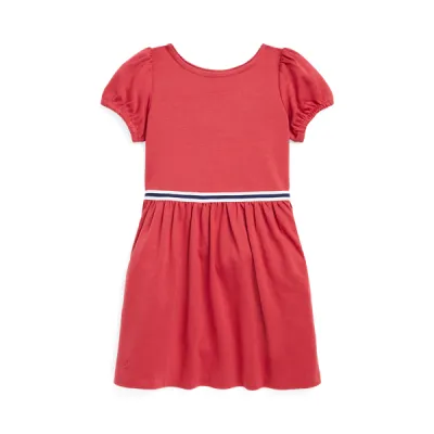 POLY VISC ELASTANE-SS PONTE DRE-DRESSES-DAY DRESS, RED, 2/2T
