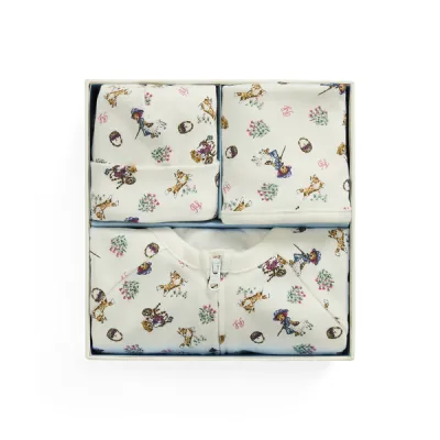 GRL BEAR 3PC-SETS-GIFT BOX SET, BEIGE/NATURALS, 6M