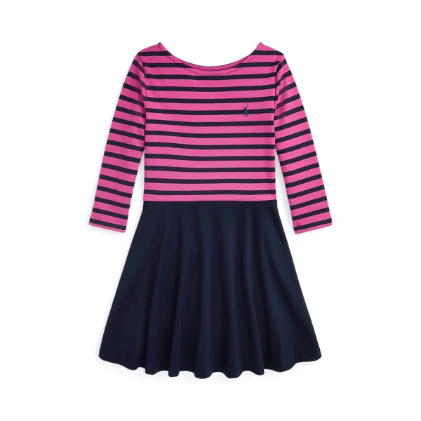 STRPDLSDRSS-DRESSES-DAY DRESS, PINK, L