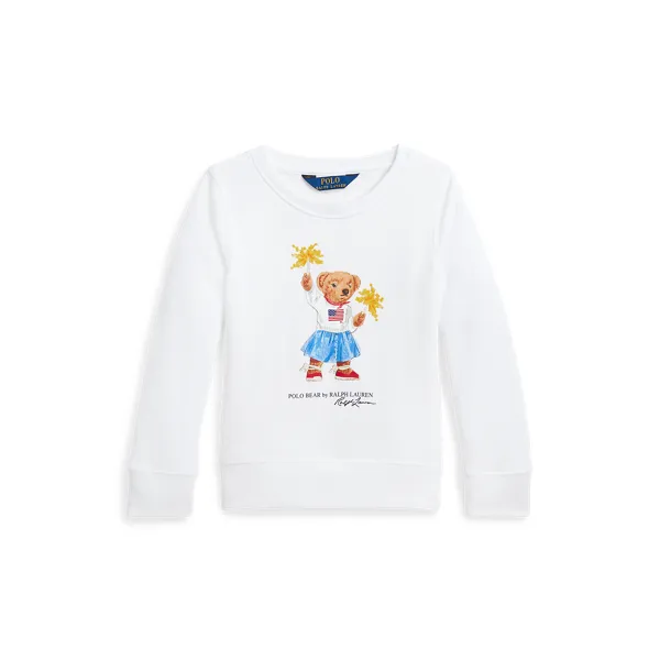 BEARSWEATSHR-KNIT SHIRTS-SWEATSHIRT, WHITE, 5