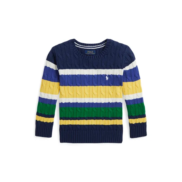 MLT STRP CAB-SWEATER-PULLOVER, MULTICOLOR, 7