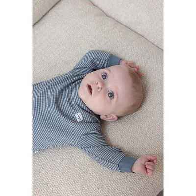 Feetje Wafelpyjama IJs Blauw S