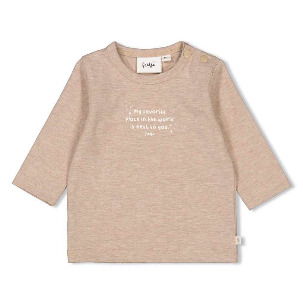 Feetje Longsleeve the magic is in you taupe