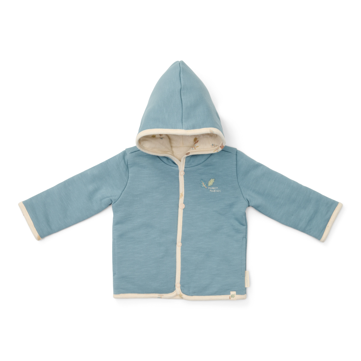 Litlle Dutch Reversible jacket stone blue