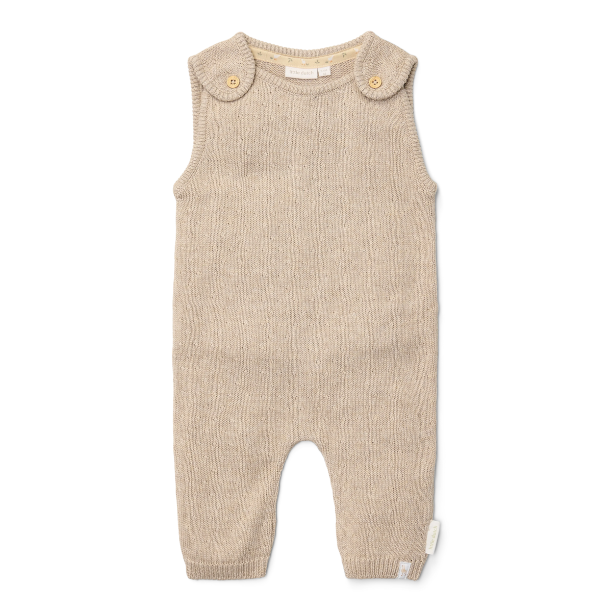 Little Dutch Knitted one-piece suit soft beige