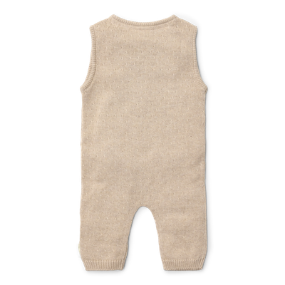 Little Dutch Knitted one-piece suit soft beige