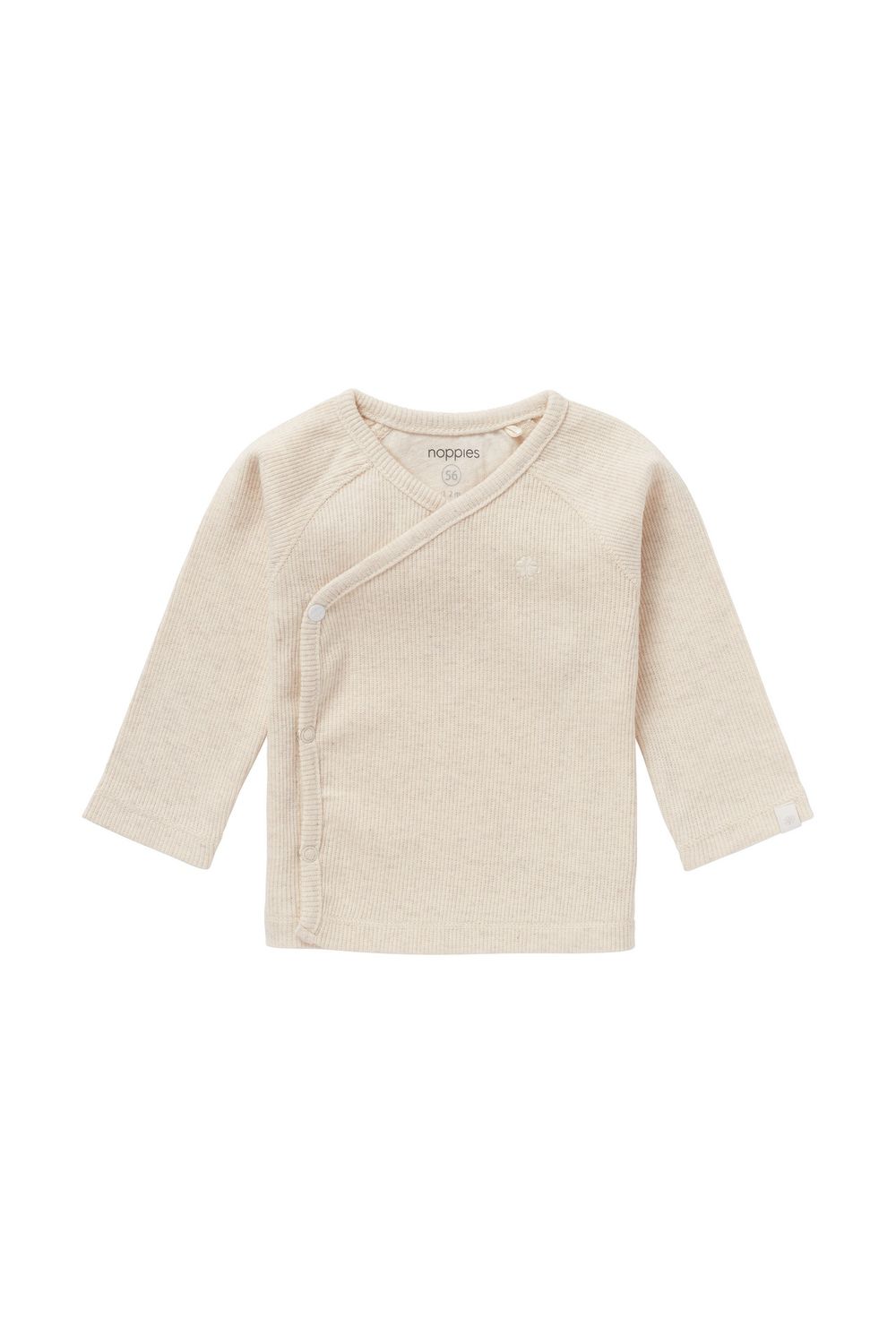 Noppies Tee Overlap LS Rib Nanyuki sand, Kleur: Sand, Maat: 44
