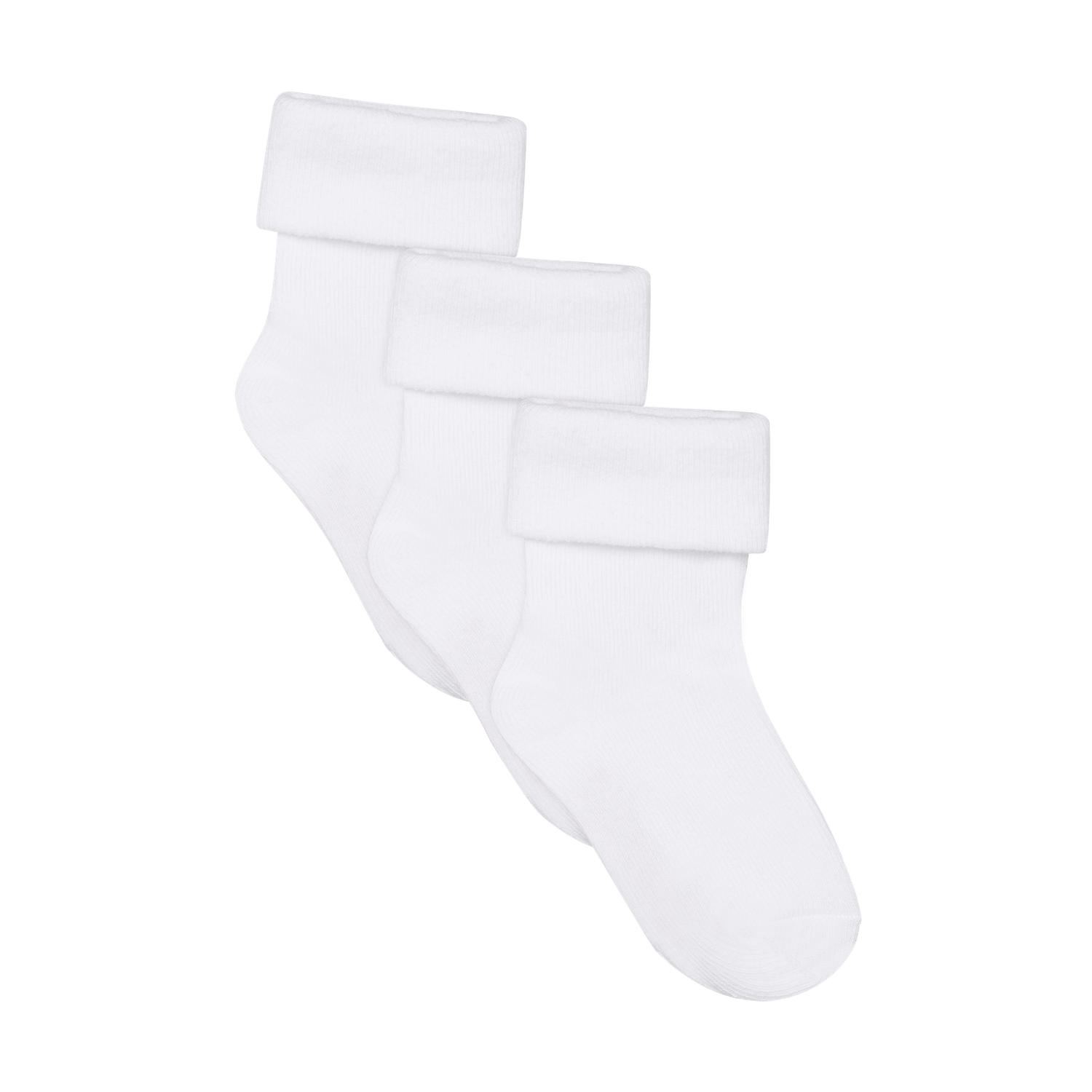 Noppies Socks 3-pack white, Kleur: White, Maat: 0-3M