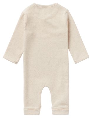 Noppies Playsuit LS Rib Nevis sand