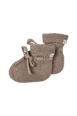 Noppies booties knit Nelson Taupe