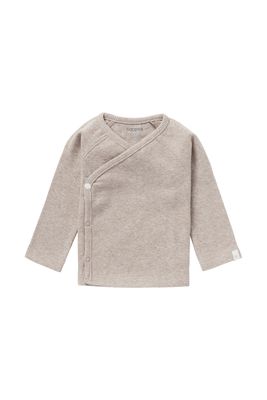 Noppies Tee Overlap LS Rib Nanyuki taupe