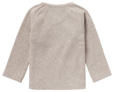 Noppies Tee Overlap LS Rib Nanyuki taupe
