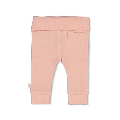 Feetje Broek rib the magic is in  pink