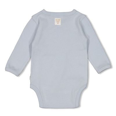 Feetje Wikkelromper rib - the magic is in you blue