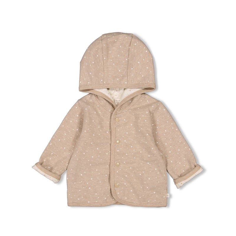 Feetje Reversible jas the magic is in you taupe