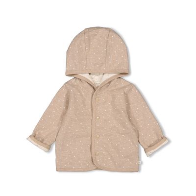 Feetje Reversible jas the magic is in you taupe