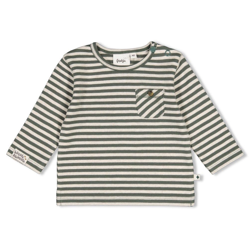 Longsleeve rib met streep - Wiggle and Waddle