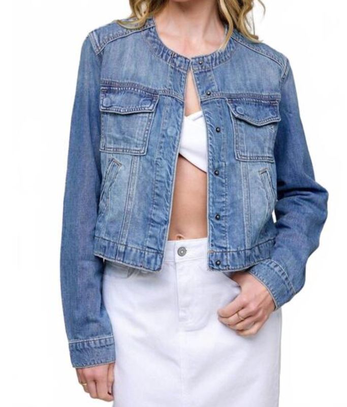 TRUCKER JACKET - NO COLLAR