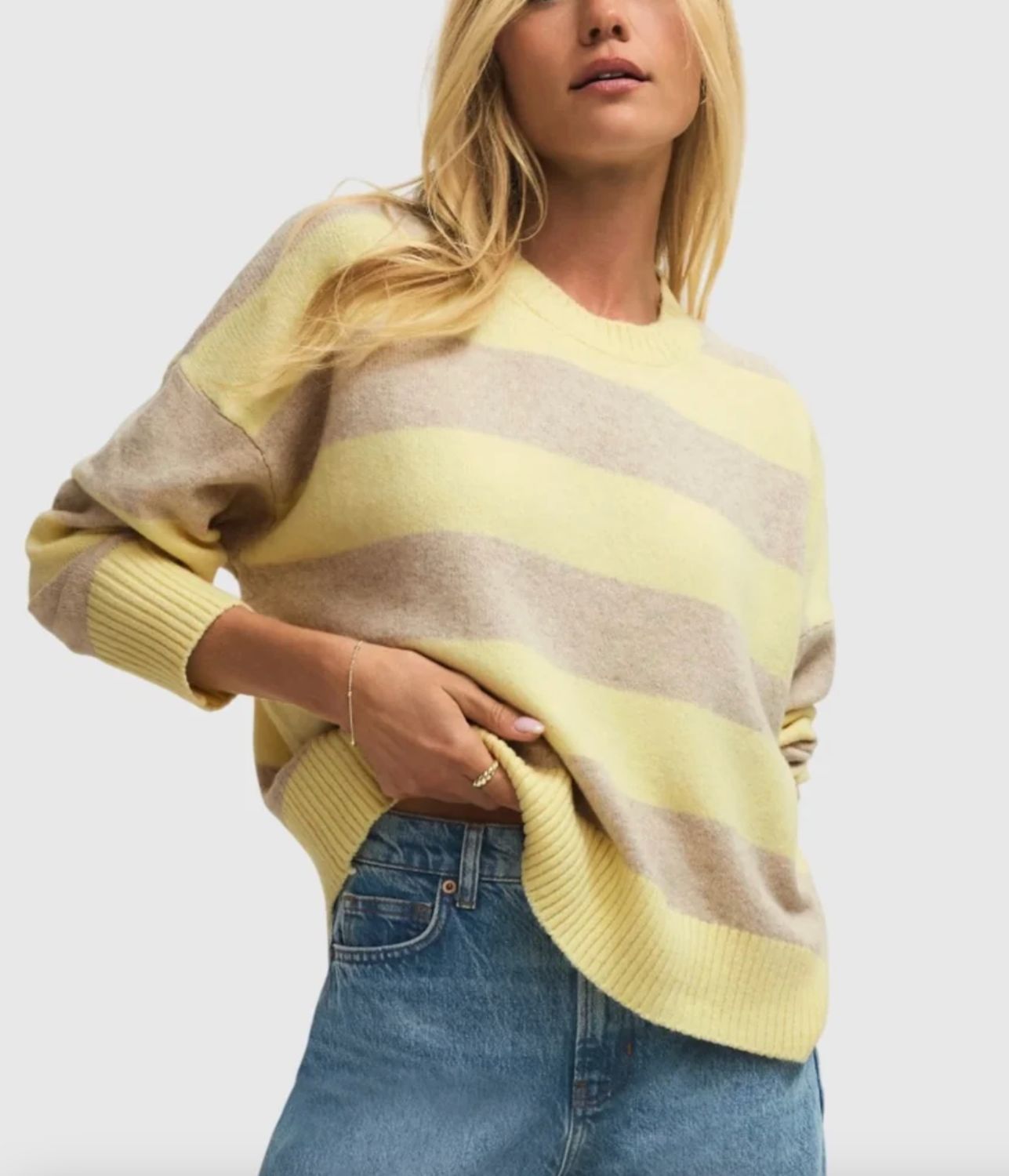 CIRRUS STRIPE SWEATER