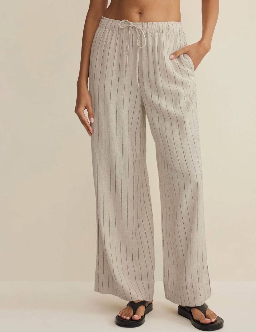 HENRI STRIPE WIDE LEG PANT