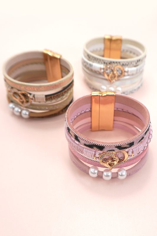 MAGNETIC BUCKLE HEART BRACELET