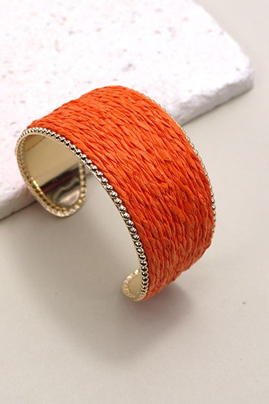 RAFFIA CUFF BRACELET