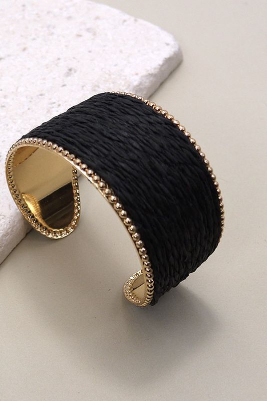 RAFFIA CUFF BRACELET