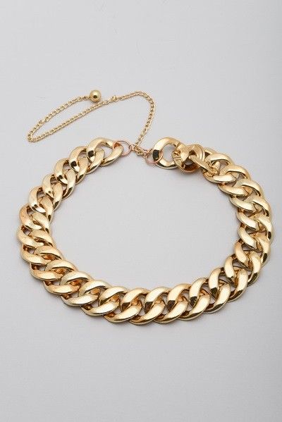 THICK GOLD CHAIN BELT