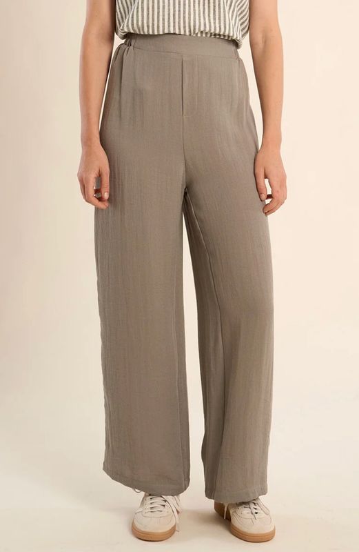 LIGHT WOVEN ELASTIC WAIST PANT
