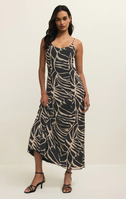CHARISMA TOVA PALM MIDI DRESS