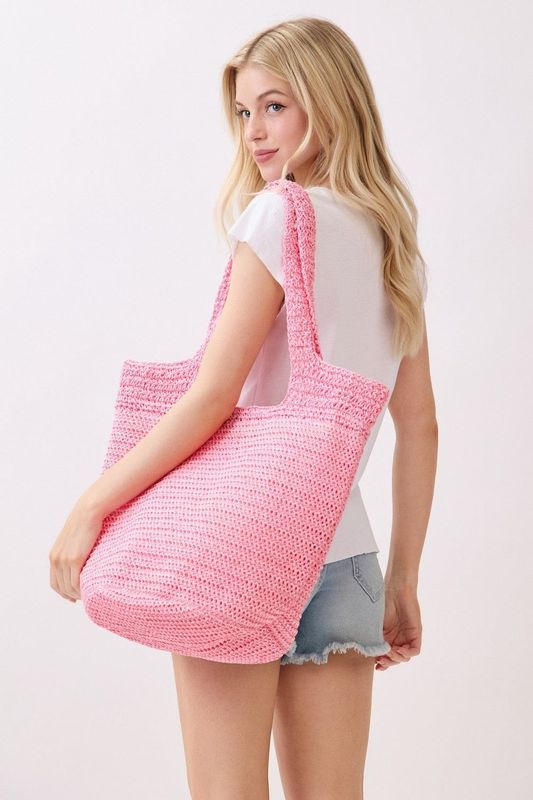 SHANNON HANDMADE STRAW TOTE