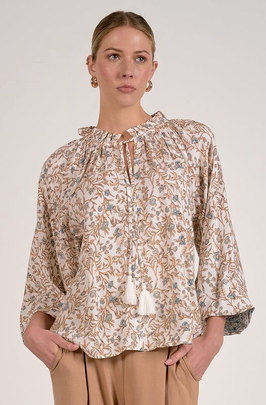 WHIMSY FLORAL BLOUSE