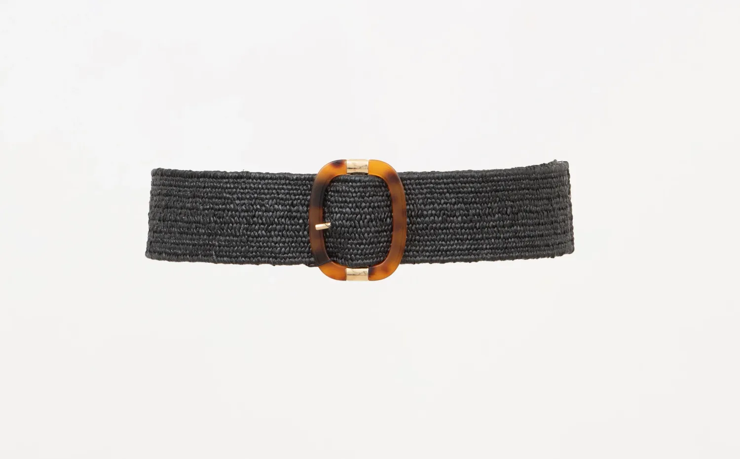 BLACK WOVEN BELT