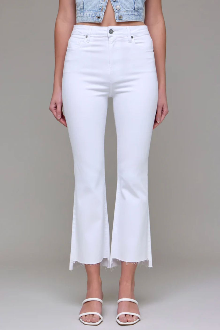 CLEAN STEP  HEM CROP FLARE