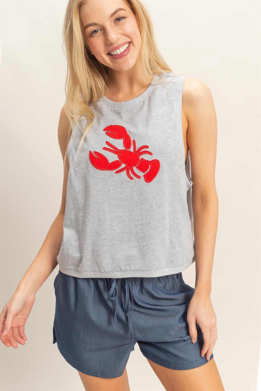 LOBSTER PATCH TANK TOP