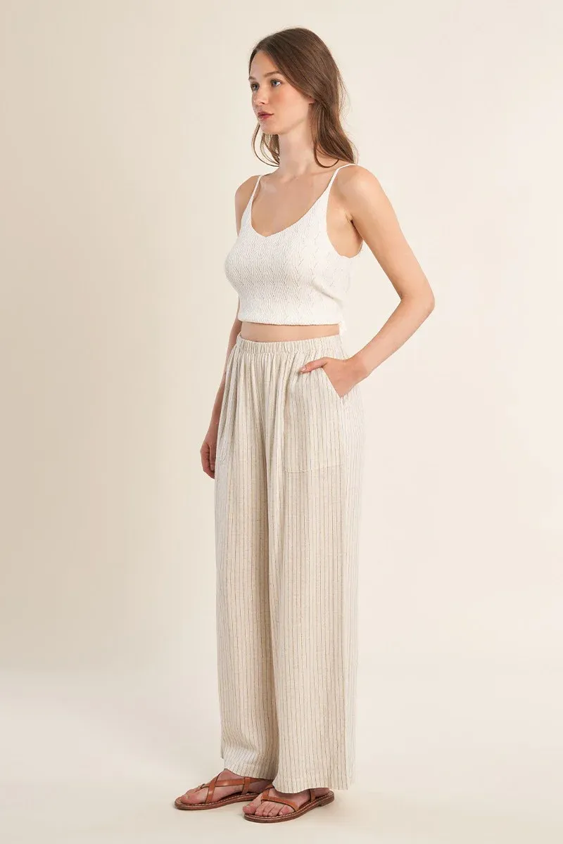 CASUAL STRIPED TROUSERS