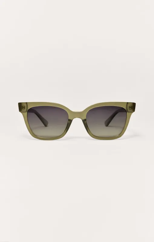 HIGH TIDE OLIVE SUNGLASSES