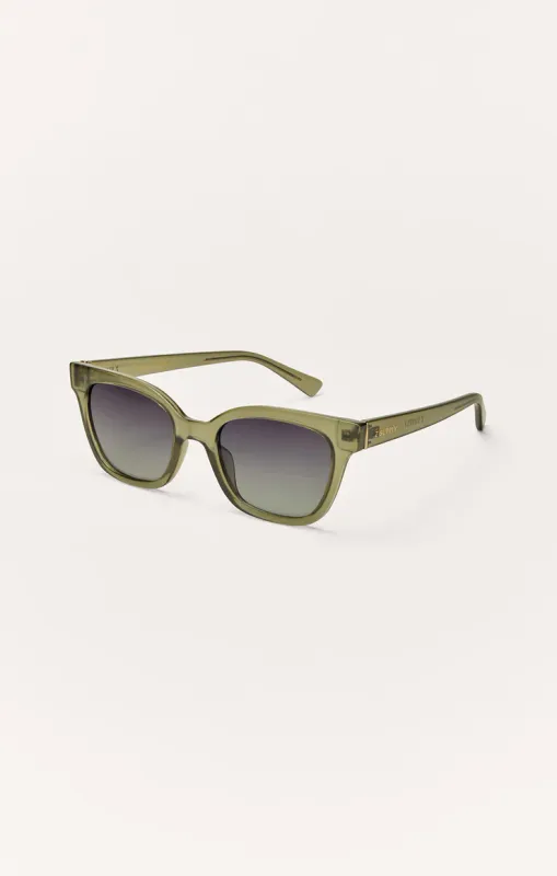 HIGH TIDE OLIVE SUNGLASSES
