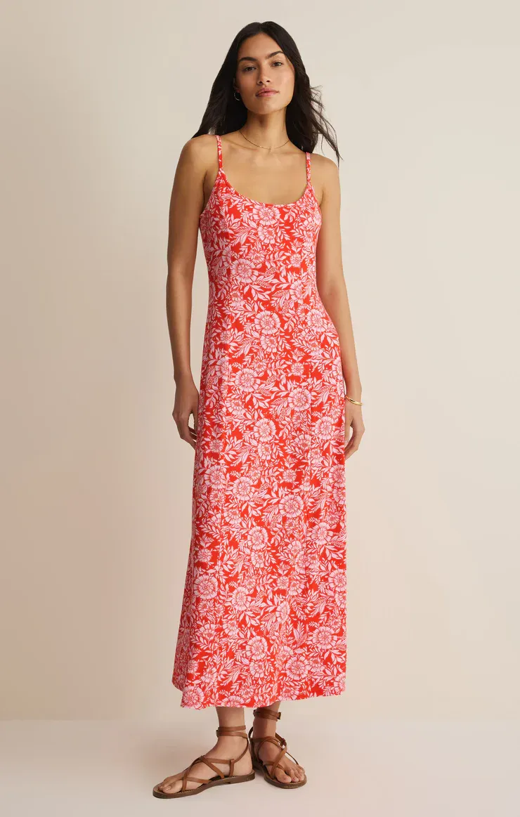 CHARISMA ONA FLORAL MIDI DRESS