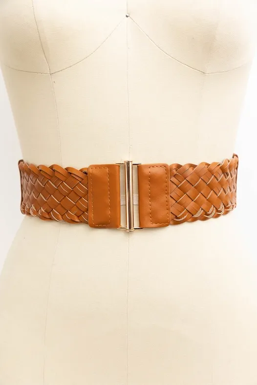 BASKET WEAVE BELT