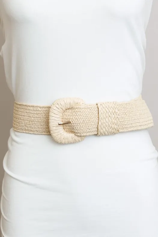 RAFFIA BELT
