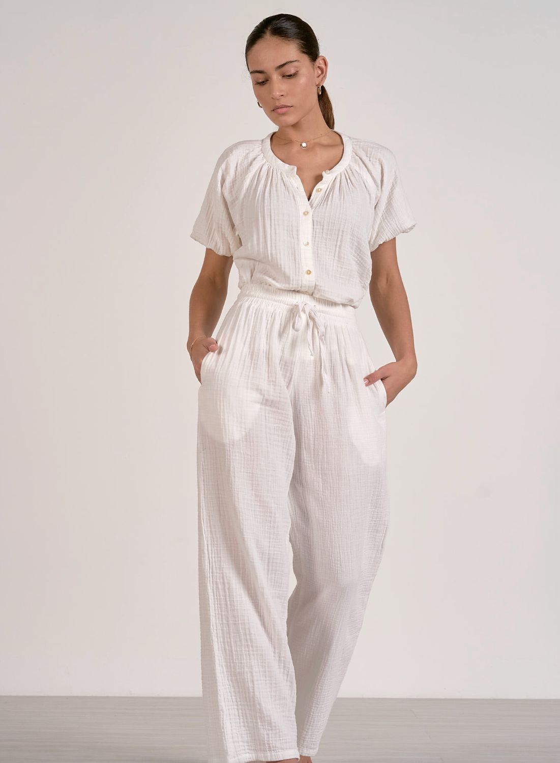 SMOCK WAIST BAND PANTS