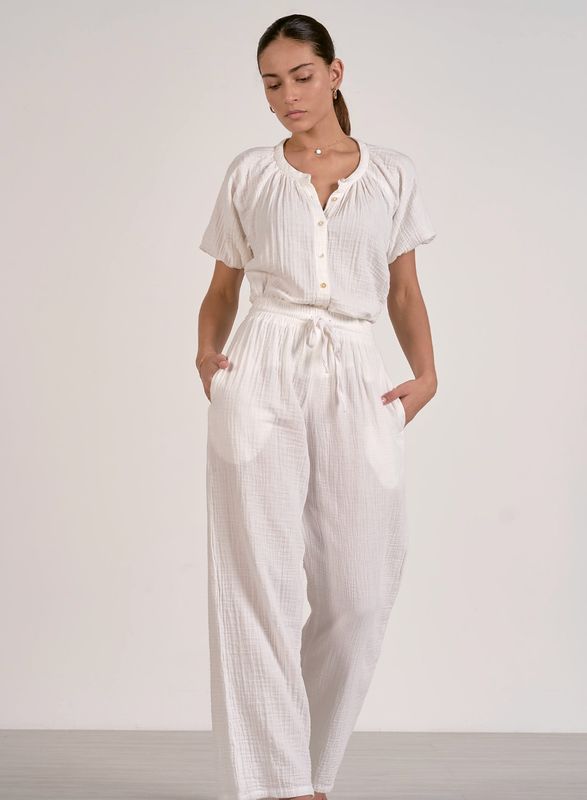 SMOCK WAIST BAND PANTS